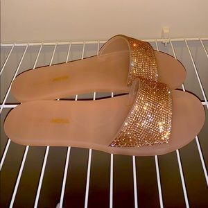 Gold slides (sparkly)